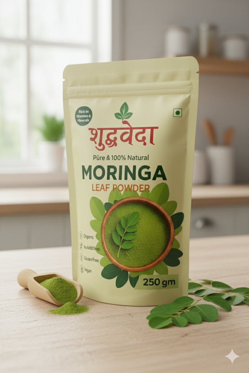 Shudhveda Organic Moringa Powder: The Ultimate Superfood for Daily Wellness
