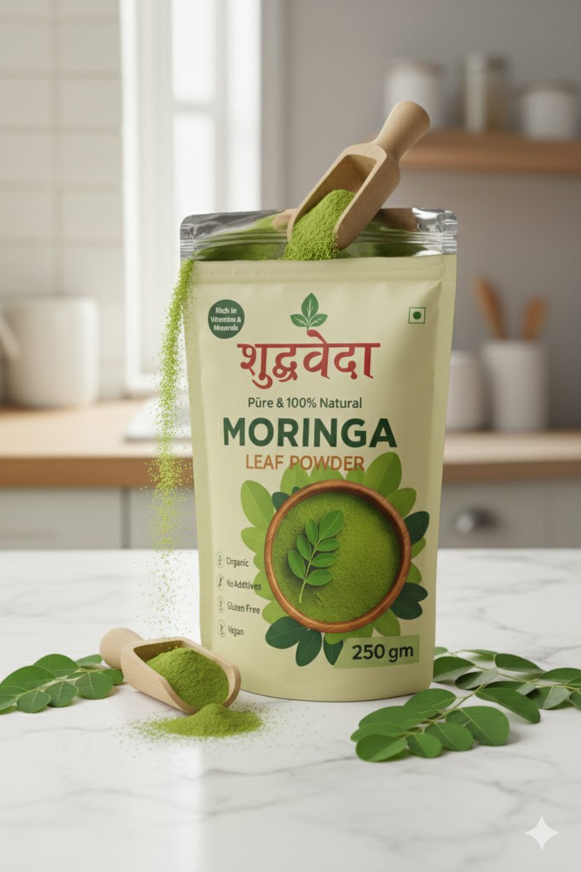Shudhveda Organic Moringa Powder: The Ultimate Superfood for Daily Wellness