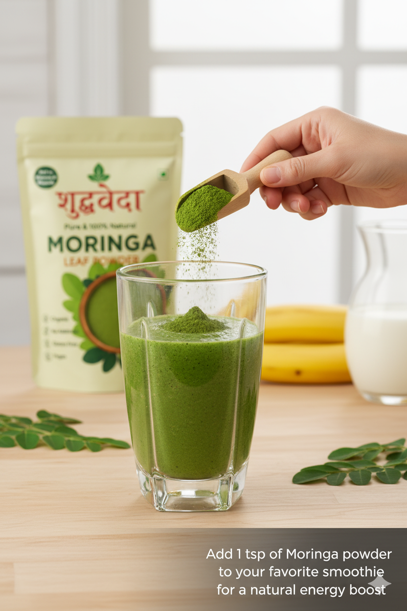 Shudhveda Organic Moringa Powder: The Ultimate Superfood for Daily Wellness